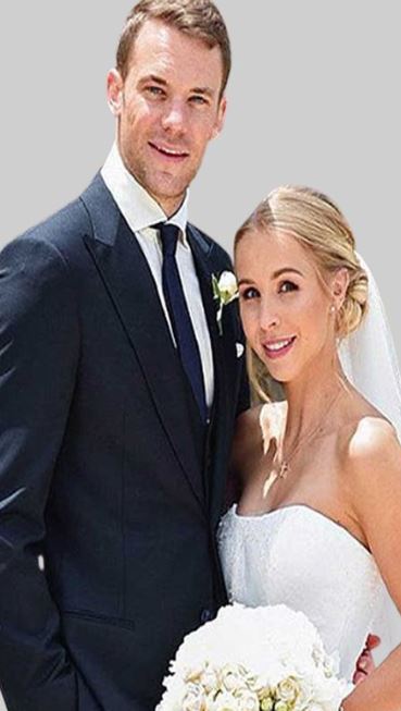 Nina Weiss Wedding Picture With Manuel Neuer